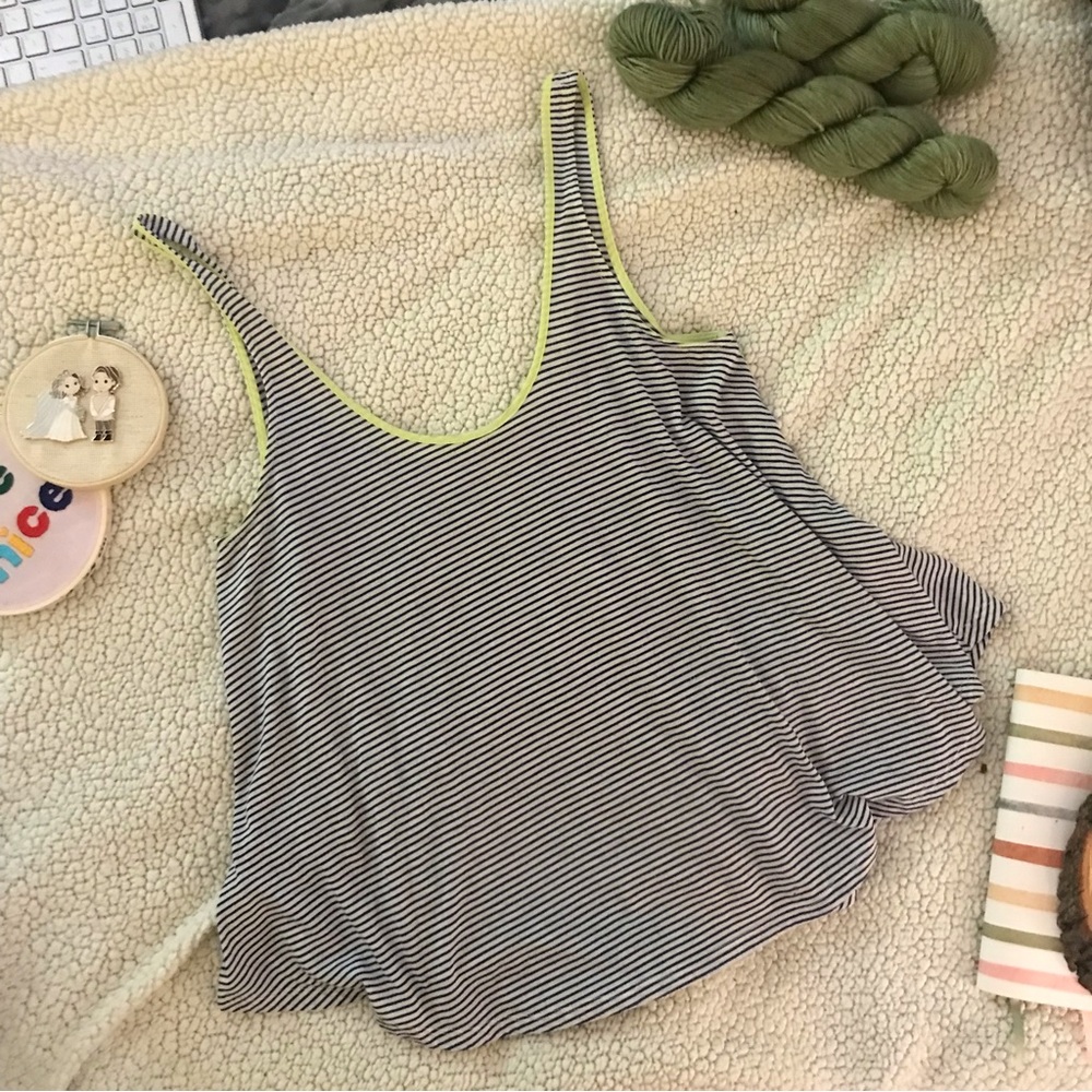 American Eagle Striped Aloha Tank